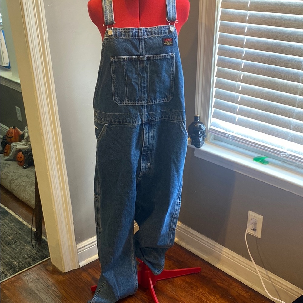 Levi's Blue Denim Overalls